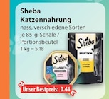 Katzennahrung Classic im V-Markt Prospekt Katzennahrung Classic von Sheba im aktuellen V-Markt Prospekt für 0,44 €