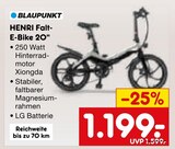 HENRI Falt-E-Bike 20" Angebote von Blaupunkt bei Netto Marken-Discount Halberstadt für 1.199,00 €