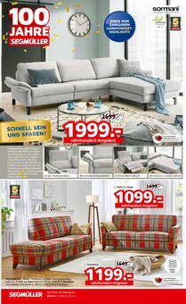 Sofa im Segmüller Prospekt "Highlight Angebote" mit 28 Seiten (München)