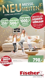 Ecksofa im Polstermöbel Fischer Prospekt in Fürth Aktueller Polstermöbel Fischer Prospekt mit Ecksofa, "MESSENEUHEITEN", Seite 1