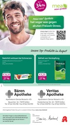 mea - meine apotheke Prospekt für Süßen mit 4 Seiten mea - meine apotheke Prospekt für Süßen: "Unsere August-Angebote", 4 Seiten, 01.08.2026 - 31.08.2026
