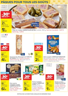 Promotion Foie Gras dans le prospectus Carrefour, valable du 24/03/2026 au 06/04/2026 Promo Foie Gras dans le catalogue Carrefour du moment à la page 44