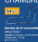 Barrière de lit universelle - Hexa en promo chez Technicien de Santé Barrière de lit universelle - Hexa dans le catalogue Technicien de Santé
