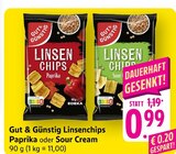 E center - Linsenchips Paprika Angebot im Prospekt Linsenchips Paprika bei E center im Prospekt "" für 0,99 €