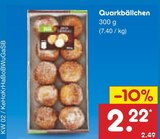 Aktuelles Quarkbällchen Angebot bei Netto Marken-Discount in Paderborn ab 2,22 €