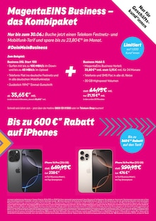 iPhone im aktuellen Telekom Shop Prospekt (Mannheim) iPhone im Telekom Shop Prospekt "30 JAHRE. WIR FEIERN MIT TOLLEN ANGEBOTEN UND AKTIONEN FĂśR DICH." mit 12 Seiten (Mannheim)