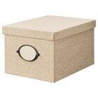 Kasten mit Deckel beige 25x35x20 cm im IKEA Prospekt Kasten mit Deckel beige 25x35x20 cm von KVARNVIK im aktuellen IKEA Prospekt für 9,99 €
