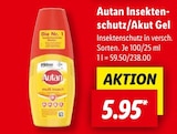 Aktuelles Insektenschutz/Akut Gel Angebot bei Lidl in Bonn ab 5,95 €