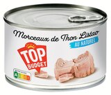 Thon Listao Morceaux - TOP BUDGET - Intermarché Super Thon Listao Morceaux - TOP BUDGET à 2,11 € dans le catalogue Intermarché Super