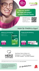 Aktueller mea - meine apotheke Apotheken Prospekt in Wuppertal und Umgebung, "Unsere August-Angebote" mit 4 Seiten, 01.08.2025 - 31.08.2025