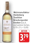 E center Kronau - Tradition Grauburgunder trocken Q.b.A. Angebot im Prospekt Tradition Grauburgunder trocken Q.b.A. bei E center im Kronau Prospekt für 3,79 €