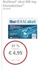 IbuHexal akut 400 mg Filmtabletten bei LINDA Premiumapotheke im Allersberg Prospekt für 4,95 €