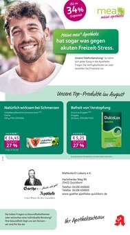 Aktueller mea - meine apotheke Prospekt "Unsere August-Angebote" für Quickborn Aktueller mea - meine apotheke Prospekt für Quickborn mit Seiten