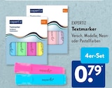 Textmarker im ALDI SÜD Prospekt Textmarker von Expertiz im aktuellen ALDI SÜD Prospekt für 0,79 €