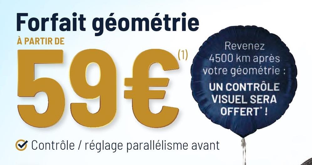 Vulco Dijon - Forfait géométrie Promo Forfait géométrie dans le catalogue Vulco L’anniversaire : Épisode 3 à Dijon
