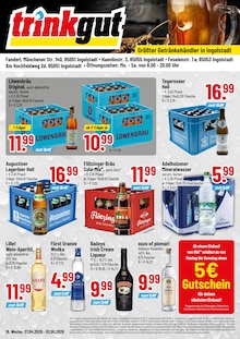 Getränke im Trinkgut Prospekt "Aktuelle Angebote" mit 4 Seiten (Ingolstadt)