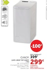 Lave-linge top 7 kg - Candy - Hyper U à Sotteville-lès-Rouen Lave-linge top 7 kg - Candy en promo chez Hyper U Sotteville-lès-Rouen à 299,00 €