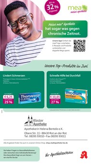mea - meine apotheke Prospekt der Woche "Unsere Juni-Angebote" Seite 1, 01.06.2025 bis 30.06.2025 für Rot Aktueller mea - meine apotheke Prospekt "Unsere Juni-Angebote" Seite 1 von 4 Seiten für Rot