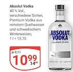 Absolut Vodka im Angebot bei GLOBUS in Pirmasens Absolut Vodka Angebote von Absolut Vodka bei GLOBUS Pirmasens für 10,99 €