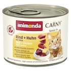 Animonda Cat Dose Carny Senior Rind & Huhn & Käse 200 g Angebote von Animonda bei Zookauf Hilden für 1,19 €
