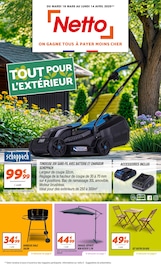 Catalogue Discount Alimentaire Netto en cours à Armentières et alentours, "TOUT POUR L'EXTÉRIEUR", 1 page, 18/03/2025 - 14/04/2025