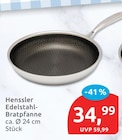 Edelstahl-Bratpfanne von Henssler für 34,99 € bei budni im Angebot Edelstahl-Bratpfanne von Henssler im aktuellen budni Prospekt
