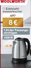 Aktuelle Wasserkocher Angebote bei Woolworth in Herne Aktuelles Edelstahlwasserkocher Angebot bei Woolworth in Herne ab 8,00 €