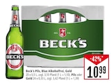 Aktuelles Pils, Blue Alkoholfrei, Gold Angebot bei Marktkauf in Ulm ab 10,99 €