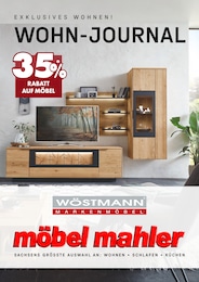 Möbel Mahler Siebenlehn Prospekt "WOHN-JOURNAL", 8 Seiten, 04.06.2025 - 04.06.2025 Aktueller Möbel Mahler Siebenlehn Prospekt, "WOHN-JOURNAL", mit Angeboten der Woche, gültig von 04.06.2025 bis 04.06.2025