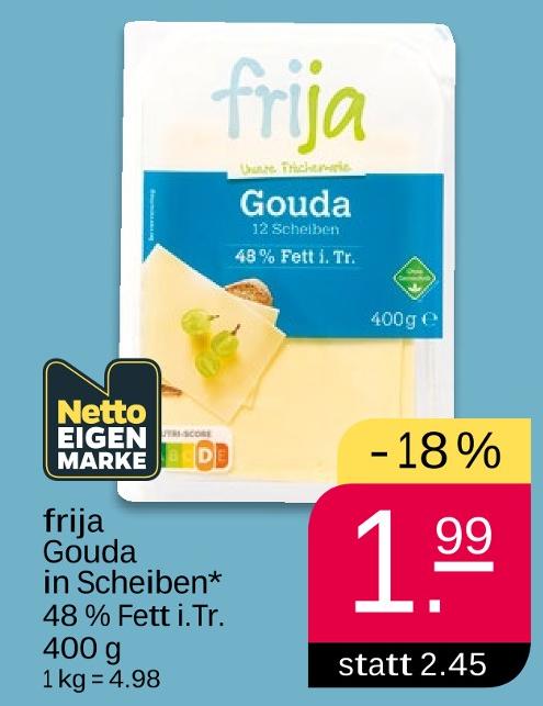 Gouda in Scheiben