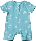Strampler aus Musselin mit Schildkröten-Muster, blau, Gr. 68 von ALANA im aktuellen dm-drogerie markt Prospekt für 13,90 €