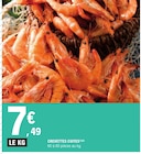 Crevettes cuites à 7,49 € dans le catalogue E.Leclerc