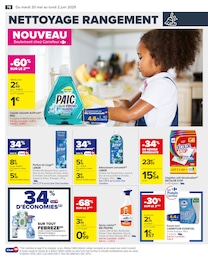 Prix et réduction Lingettes Anti-Décoloration dans le prospectus Carrefour en cours Offre Lingettes Anti-Décoloration dans le catalogue Carrefour du moment à la page 80