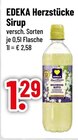 Sirup im Trinkgut Prospekt Sirup von EDEKA Herzstücke im aktuellen Trinkgut Prospekt für 1,29 €