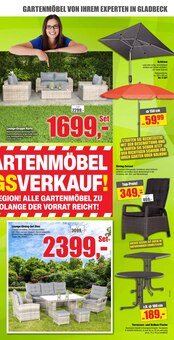 Gartenmöbel im Dekor-Markt Prospekt "IHRE EXPERTEN FÜR SCHÖNES WOHNEN IN GLADBECK" mit 10 Seiten (Oberhausen)