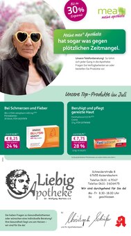 Aktueller mea - meine apotheke Prospekt "Unsere Juli-Angebote" Seite 1 von 4 Seiten für Kaiserslautern