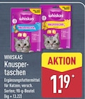 Knuspertaschen von Whiskas für 1,19 € bei ALDI Nord im Angebot Knuspertaschen von Whiskas im aktuellen ALDI Nord Prospekt