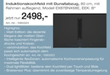 Induktionskochfeld mit Dunstabzug von Siemens für 2.498,00 € bei Möbel Inhofer im Angebot Induktionskochfeld mit Dunstabzug von Siemens im aktuellen Möbel Inhofer Prospekt
