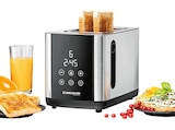 TO 850 Toaster Edelstahl/Schwarz (800 Watt, Schlitze: 2) von ROMMELSBACHER im aktuellen MediaMarkt Saturn Prospekt für 45,99 €