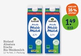 frische Bio-Weidemilch von Alnatura im aktuellen tegut Prospekt für 1,49 €