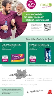 Aktueller mea - meine apotheke Prospekt (Maintal, 4 Seiten zum blättern mea - meine apotheke Prospekt Unsere April-Angebote mit 4 Seiten