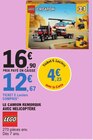 Le camion remorque avec hélicoptère - Lego en promo chez E.Leclerc Marseille à 12,67 €