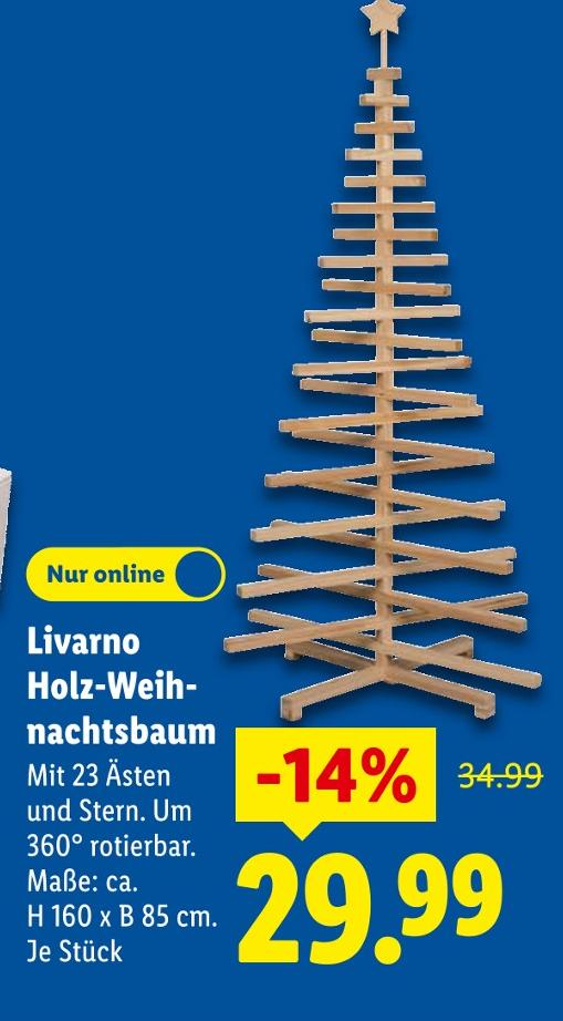 Livarno Holz-Weihnachtsbaum