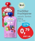 Fruchtpüree von Fruchtbar für 0,79 € bei budni im Angebot Fruchtpüree von Fruchtbar im aktuellen budni Prospekt