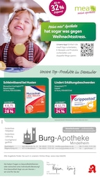mea - meine apotheke Prospekt „Unsere Dezember-Angebote“ für Mindelheim und Umgebung mit 4 Seiten mea - meine apotheke Prospekt für Mindelheim und Umgebung: „Unsere Dezember-Angebote“, 4 Seiten, 01.12.2025 - 31.12.2025