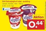 Sahnejoghurt oder -pudding bei Netto Marken-Discount im Wittstock Prospekt für 0,44 €