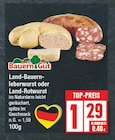 Land-Bauernleberwurst oder Land-Rotwurst von Bauern Gut im aktuellen EDEKA Prospekt für 1,29 €