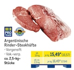 Argentinische Rinder-Steakhüfte von Pro Trace im aktuellen METRO Prospekt für 16,57 €