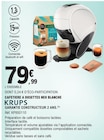 Cafetière à dosettes Neo blanche - Krups dans le catalogue E.Leclerc