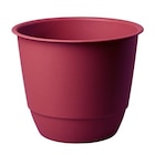 Botanic Démouville - Promo Pot en matière recyclée coloris rouge cerise Poetic Joy 25 - diamètre 24,6 x H 20,3 cm Promo Pot en matière recyclée coloris rouge cerise Poetic Joy 25 - diamètre 24,6 x H 20,3 cm à 3,33 € dans le catalogue Botanic à Démouville